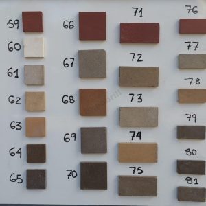 Panel de cuadrados y rectángulos de mosaico Nolla en varios tonos