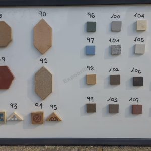 Panel con hexágonos y piezas especiales de mosaico Nolla