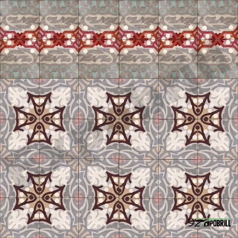Mosaico hidráulico Nolla restaurado