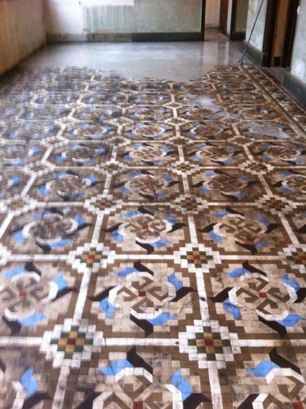 Mosaico hidráulico Nolla restaurado