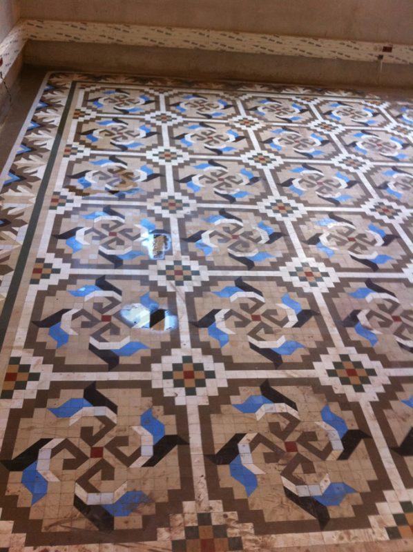 Mosaico hidráulico Nolla restaurado