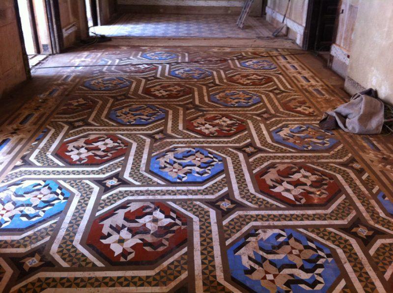 Mosaico hidráulico Nolla restaurado