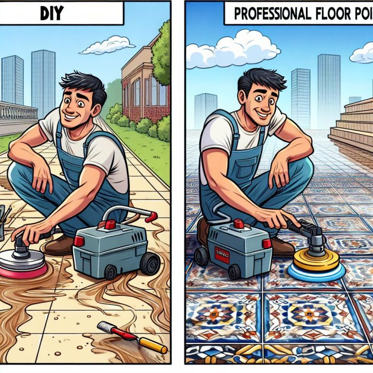 suelo hormigon pulido: DIY vs. servicio profesional (comparación)
